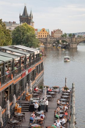 The floating Grosseto Marina Restaurant.