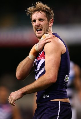 Barlow suffered a season-ending shoulder injury in Fremantle's round 17 loss to Geelong.