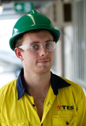 Apprentice Chevy Greenaway is learning something new every day. 