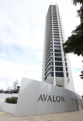 The Avalon apartments on the Gold Coast.
