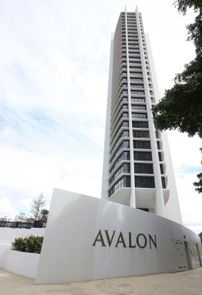 Ms Wright fell from the 14th floor of the Avalon apartments in Surfers Paradise.