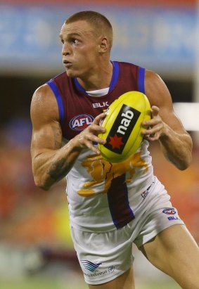 Mitch Robinson in action for the Lions during the NAB Challenge.