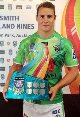 Raiders rookie Luke Bateman, at the launch of the inaugural Auckland Nines.