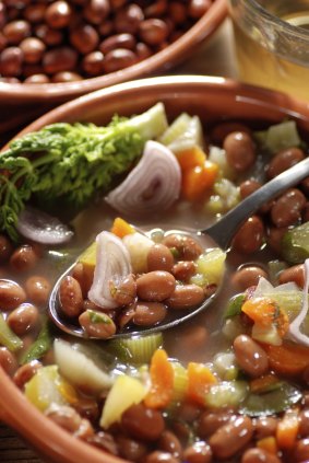Beans means soup.