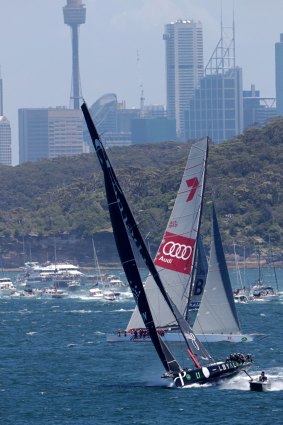 Perpetual Loyal leads Wild Oats XI out of Sydney Heads.
