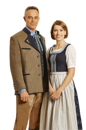 Cameron Daddo and Amy Lehpamer in The Sound of Music.