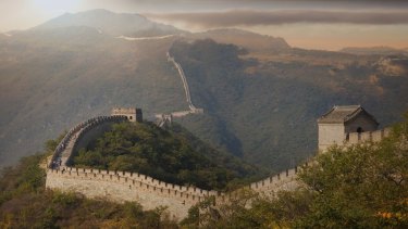 Not just the Great Wall but the Great Firewall, too. 