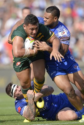 Josh Papalii had his licence suspended for seven months before being pulled over.