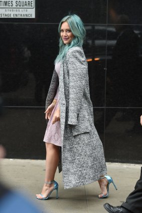 
Colouring revolution: Hilary Duff in New York.

