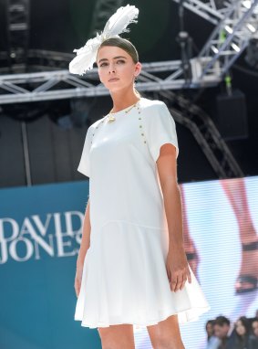 The Camilla and Marc cream studded dress is one look for the spring racing carnival.