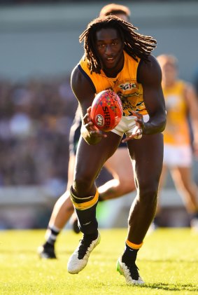 West Coast coach Adam Simpson is hopeful that grieving ruckman Nic Naitanui will be available for next Sunday's crucial western derby.