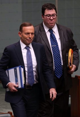 Tony Abbott with George Christensen.