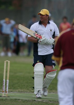 Shane Warne made a brief cameo for the East Sandringham Boys Club in 2008.