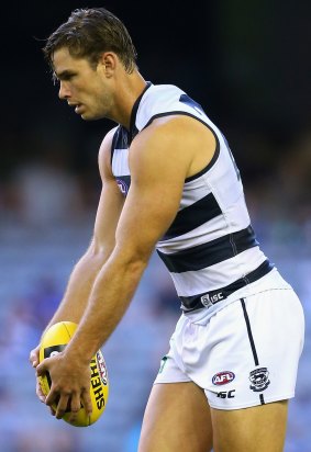 Tom Hawkins needs to tailor his upcoming preseason to a program that sees him shed up to five kilograms and focus heavily on his endurance, speed and agility.