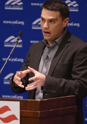 Controversial conservative commentator Ben Shapiro