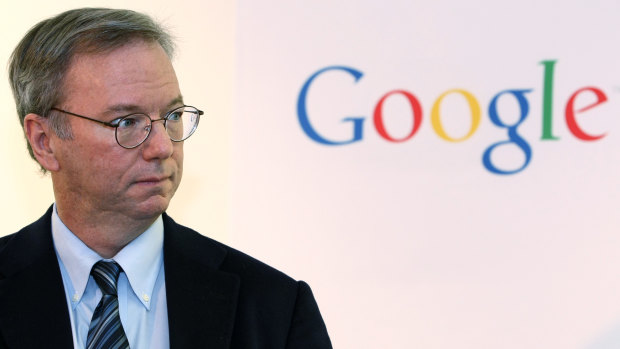 Looking ahead: Google executive chairman Eric Schmidt.