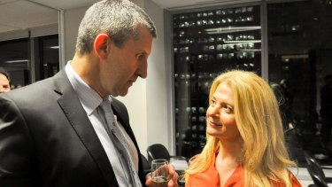 Edward Mandla with Angela Vithoulkas at Sydney Matters function earlier this year.