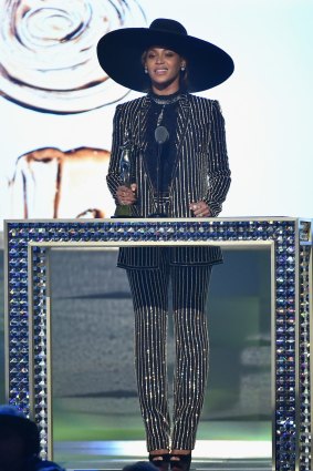 Beyonce accepts The CDFA Fashion Icon Award onstage at the 2016 CFDA Fashion Awards at the Hammerstein Ballroom on June 6, 2016 in New York City.