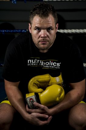 Fighting words: Canberra boxer Ben Edwards will fight for the Australian heavyweight title on Friday night.
