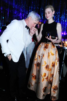 Baz Luhrmann with Elizabeth Debicki at the Sydney premiere of <i>The Great Gatsby</i>.