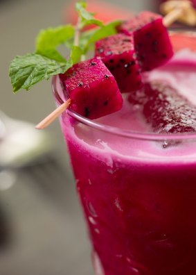 The Racha: a red dragonfruit-based drink at one of the coolest nightspots in Saigon.