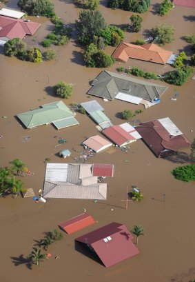 Homes in Ipswich were inundated during the 2011 floods.