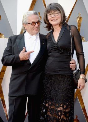 George Miller and his editor wife Margaret Sixel at the Academy Awards last year. 