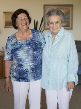 Guta Goldstein (at left) and Janina Greenwood. 
