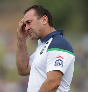 Fined: Raiders coach Ricky Stuart faces a $20,000 penalty for cutting short a press conference.