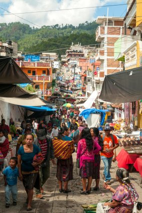 The market at  Chichicastenango offers an immersive insight into Guatemala's indigenous culture.