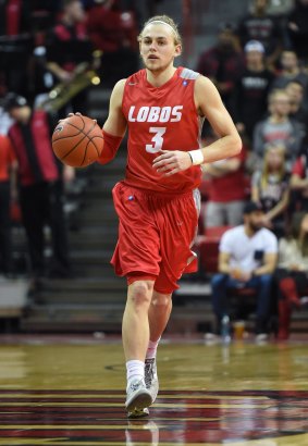 Leaving: Perth guard Hugh Greenwood during his US college stint with the University of New Mexico.
