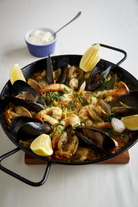 Fideua is a traditional dish native to the  northeastern part of Spain.