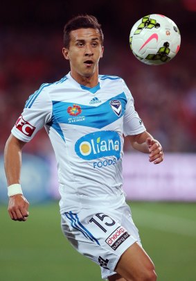 New challenge: Daniel Georgievski in action for Melbourne Victory against Adelaide