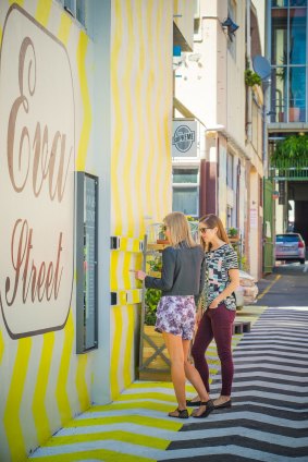 Eva Street and Hannah's Lane in Wellington.