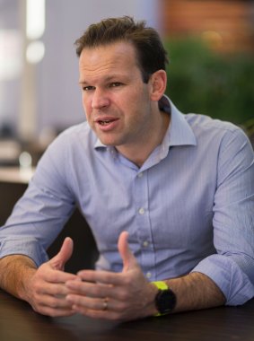 Matt Canavan at the Breakfast Creek Hotel in Brisbane.