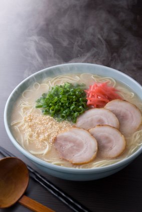 Fukuoka, the largest city in Kyushu, is the ramen capital of Japan, famous for its Hakata ramen.