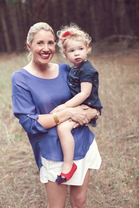 Kristy Withers with her daughter Polly.