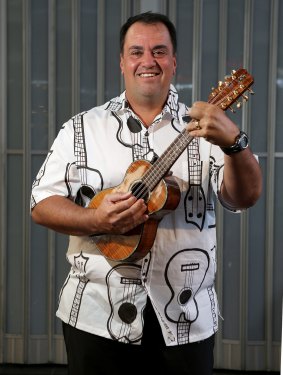 Joe Souza, maker of Kanile'a Ukuleles in Hawaii.