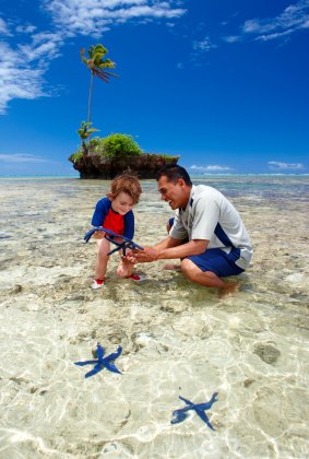 Child's play at Jean-Michel Cousteau Fiji Islands Resort. 