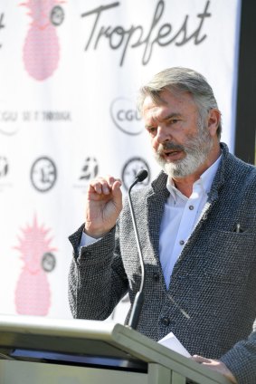 Actor Sam Neill slams NSW goverment's decisions on greyhound racing and lockout laws.