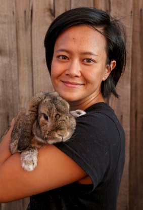 Indie Ladan is happy to vaccinate her pet rabbit Heffie twice a year against the new strain of calicivirus.