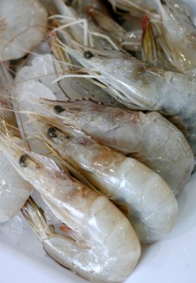 Raw prawn: Australian prawn farms rarely use antibiotics, but that's not the same in south-east Asia.