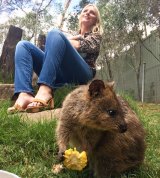Brown regularly posts images of herself with Australian
animals on her Instagram account.