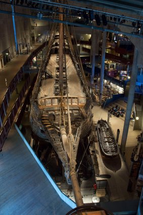 The Vasa seen from the upper floors.