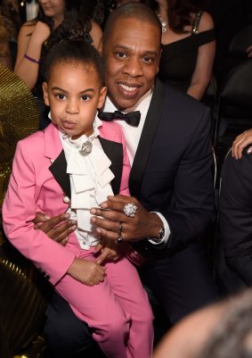 Blue Ivy Carter and Jay Z