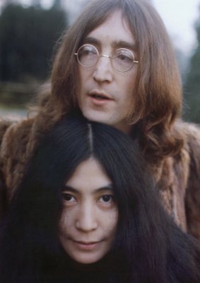 John Lennon with Yoko Ono in December 1968. 