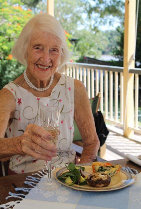 Audrey Gibbs on her 93rd birthday.