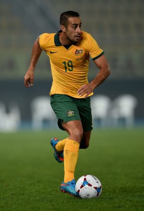 Tarek Elrich during a friendly match between Macedonia and Australia on March 30, 2015.