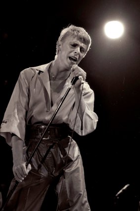 "During that period, when I was working against the grain, I made some wonderful albums..." David Bowie in concert at the Sydney Showground, 1978