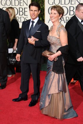 Actor Tom Cruise arrives with his mother Mary Lee South at the 66th Annual Golden Globe Awards held at the Beverly Hilton Hotel on January 11, 2009 in Beverly Hills, California.